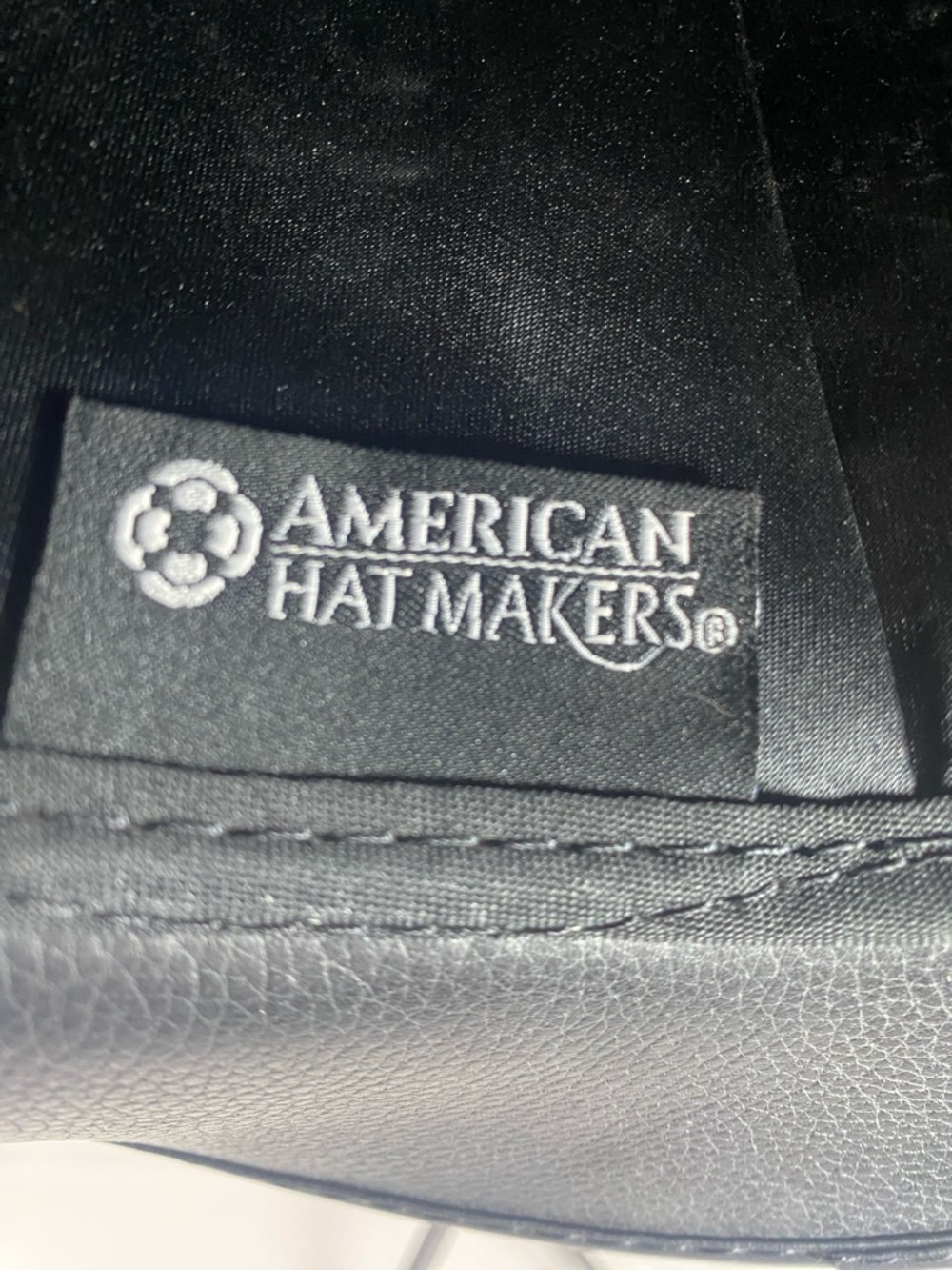 Black and Gray Western Cowboy Hat - Leather Trim and Shimmer - Picture 7 of 8